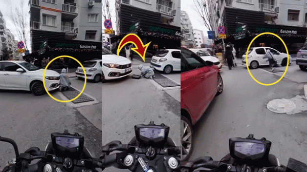 İzmir'de belediye yine sınıfta kaldı! Logar kapağına takılan vatandaş az kalsın eziliyordu