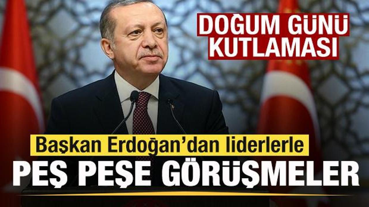 Son dakika: Başkan Erdoğan'dan liderlerle peş peşe görüşmeler