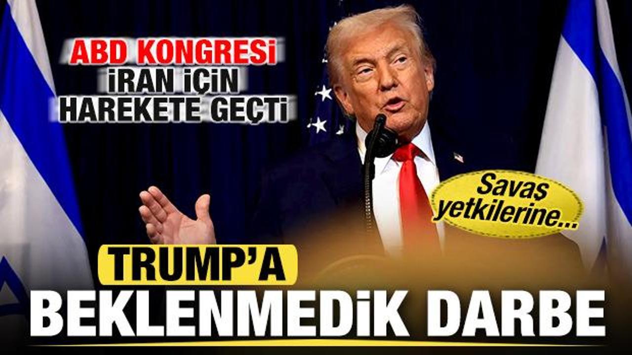 Trump'a beklenmedik darbe! ABD Kongresi İran için harekete geçti! Savaş yetkileri...