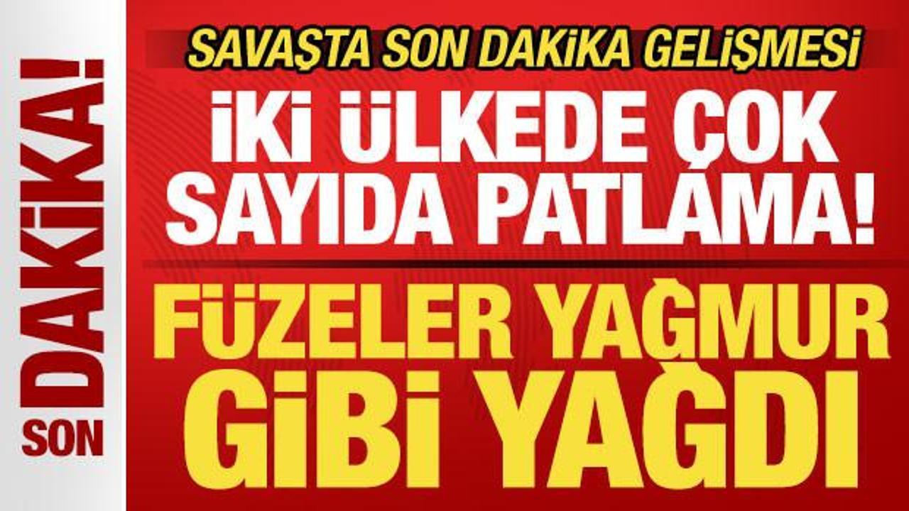 İran, ABD-İsrail savaşı: Füzeler yağmur gibi yağıyor! İki ülkede çok sayıda patlama