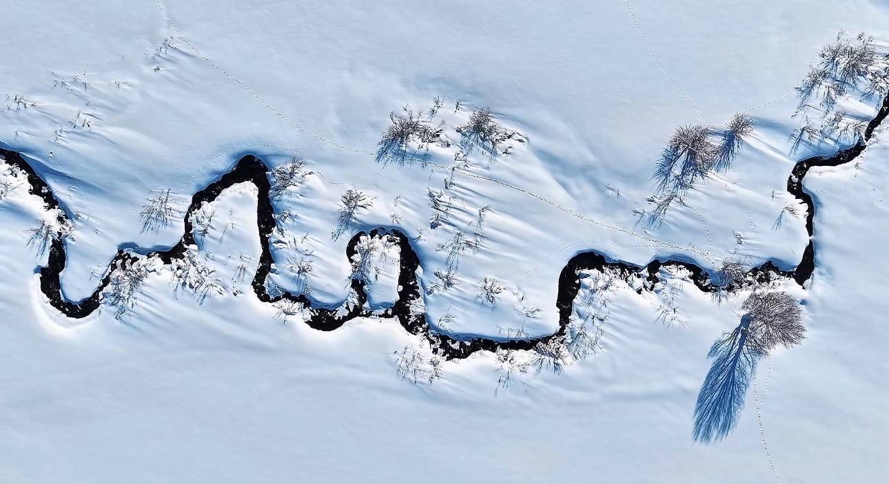 Cilo Dağı’nda seyirlik manzara: Menderesler beyaz örtüyle kaplandı