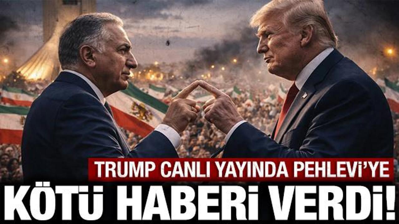 Trump Pehlevi'ye kötü haberi canlı yayında verdi: İran'ın başına geçmek istiyordu!