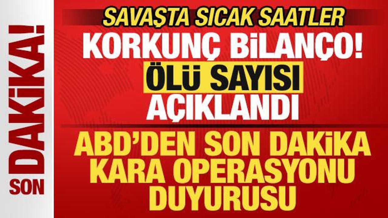 İran, ABD-İsrail savaşı! ABD'den son dakika kara operasyonu açıklaması! İran'dan misilleme