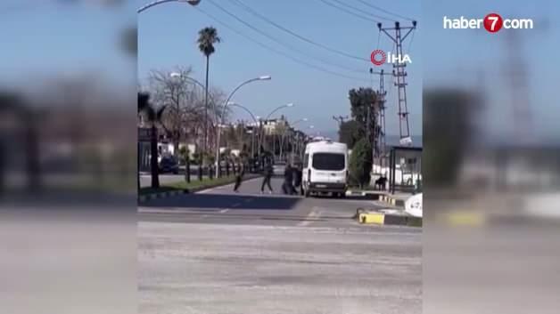 Yere yatırıp yumrukladı: Tartıştığı sürücüyü acımasızca dövdü