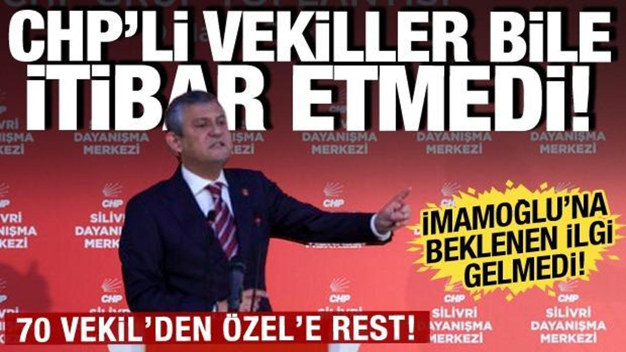 CHP'li vekiller Özel'in mesajını hiçe saydı! 70 vekil Silivri'ye destek için gitmedi