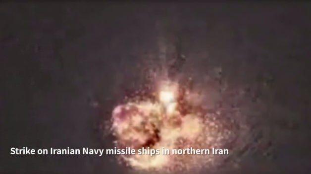 İsrail ordusu, İran donanmasını Hazar Denizi'nde vurdu