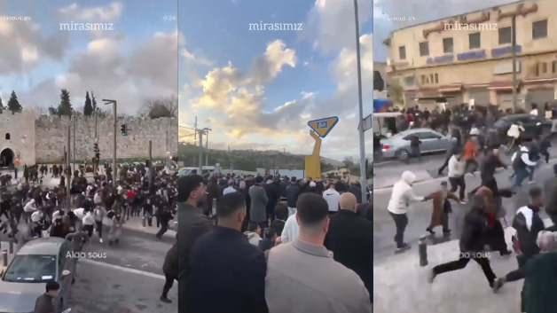 Mescid-i Aksa'da yasak! Müslümanlar bayram namazı kılarken saldırdılar!