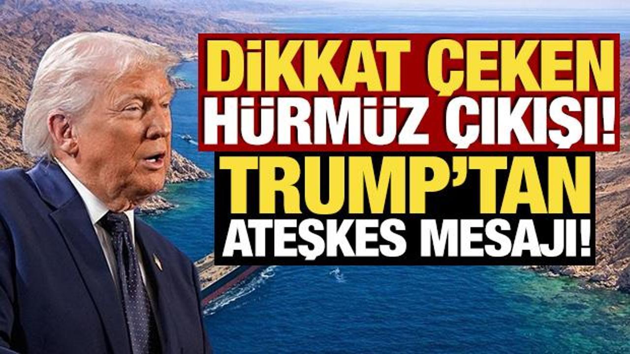 Trump'tan İran açıklaması! Ateşkes konusunu tek cümleyle yanıtladı