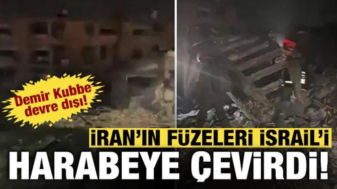 İran İsrail'i harabeye çevirdi: Demir Kubbe devre dışı kaldı!