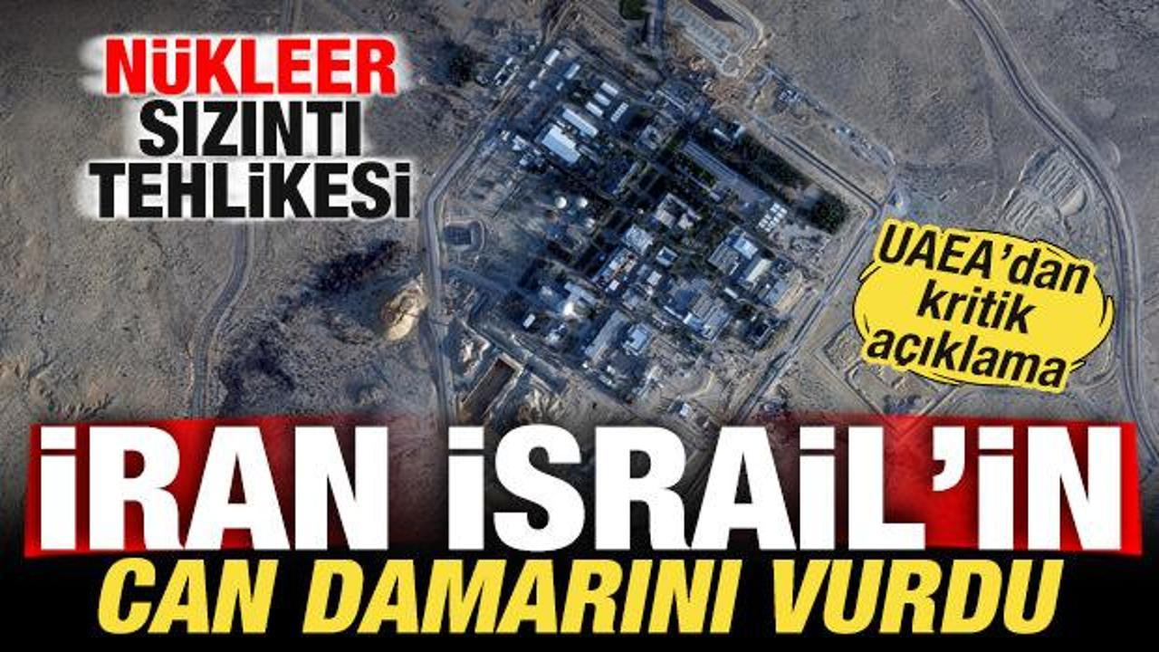 İsrail'in can damarı vuruldu! Nükleer sızıntı tehlikesi! Son dakika açıklama geldi