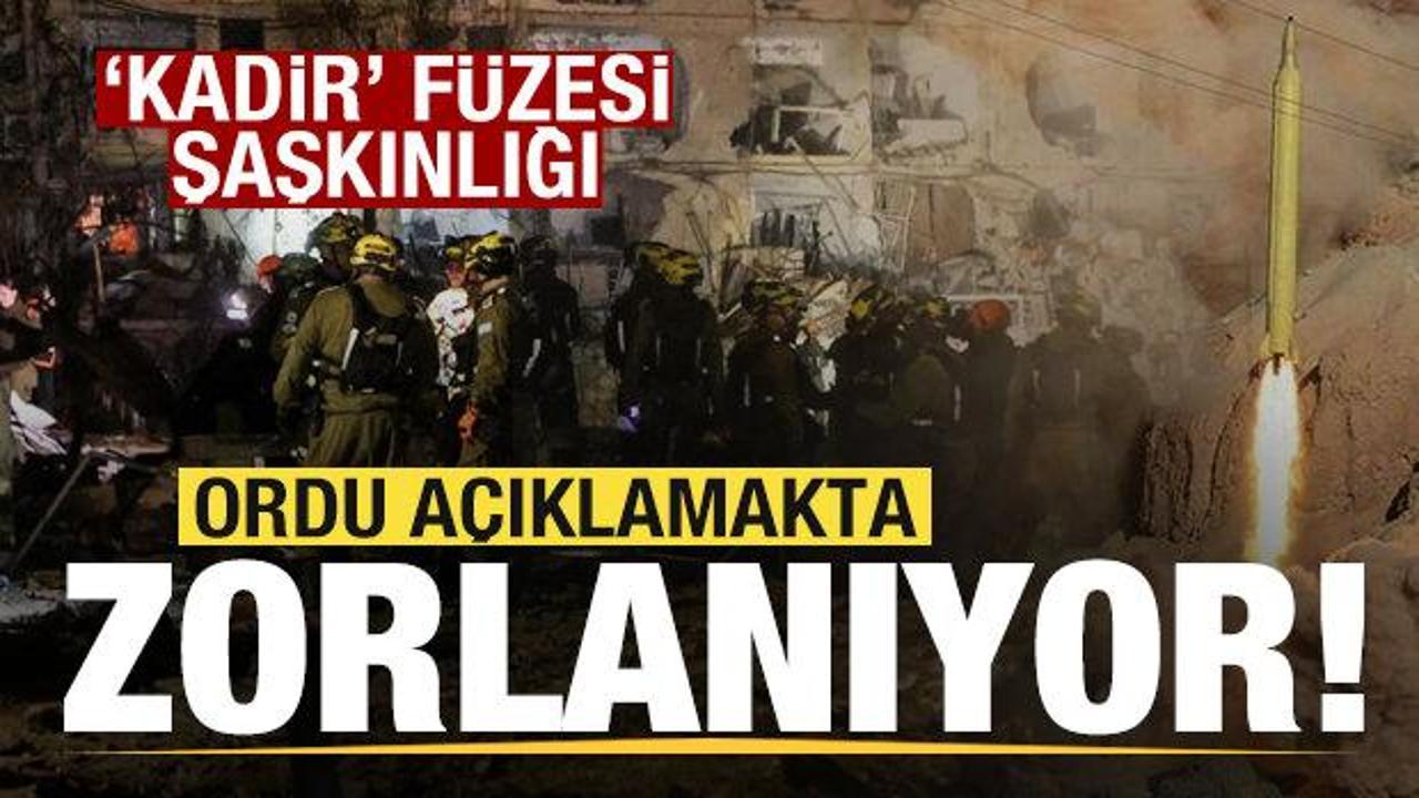 İsrail ordusu açıklamakta zorlanıyor! 'Kadir' füzesi şaşkınlığı