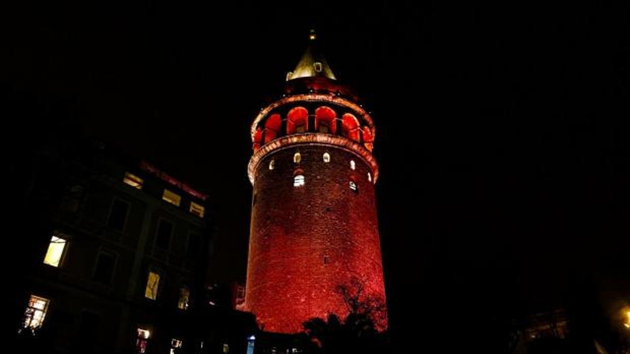 Galata Kulesi 26 Mart’ta Multipl Miyelom farkındalığı için kırmızıya bürünecek