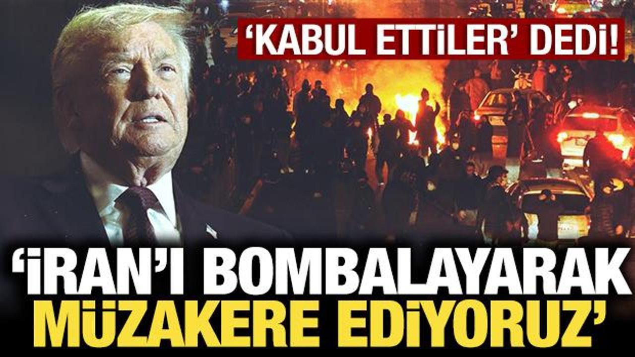 ABD Başkanı Trump'tan son dakika İran açıklaması: Biz bombalarla müzakere yapıyoruz