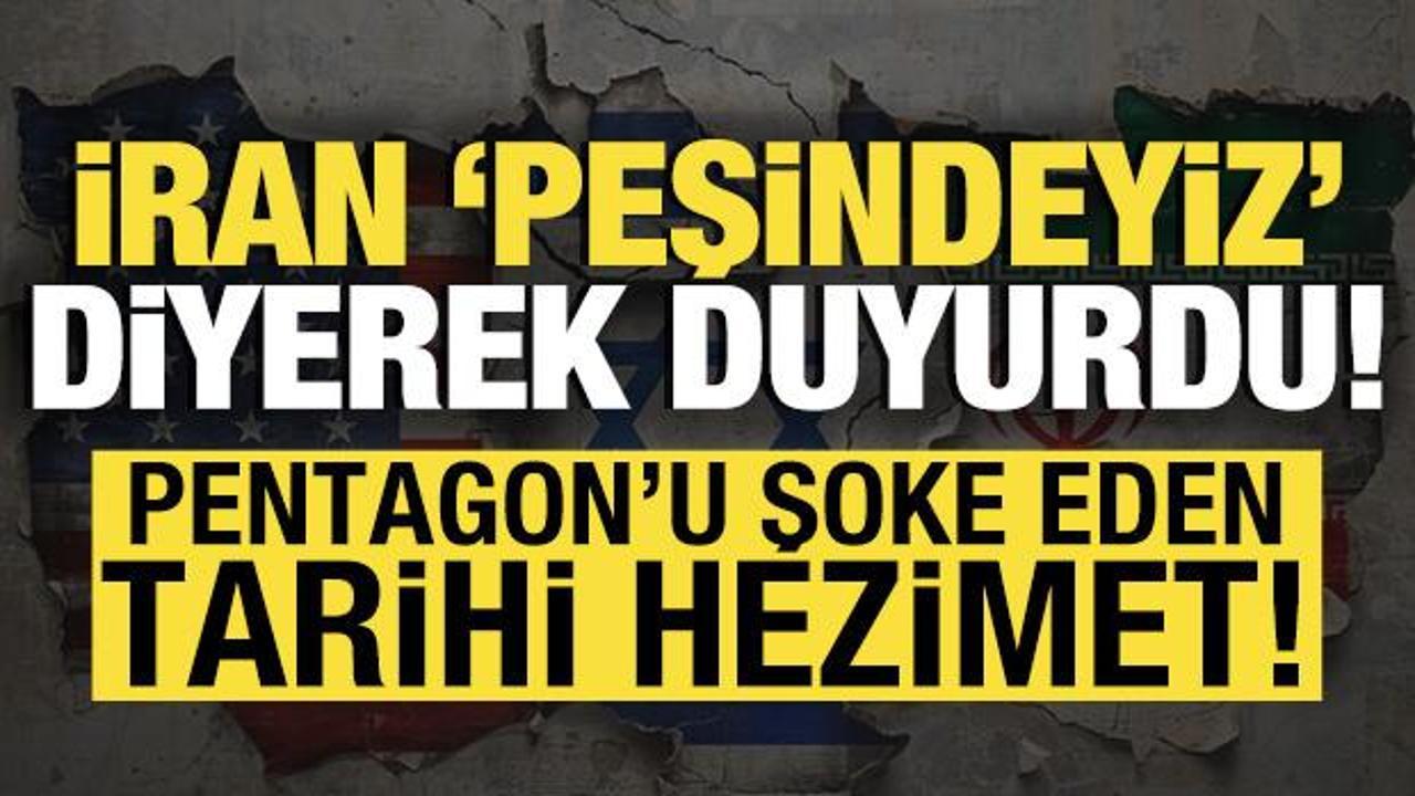 İran 'kaçan askerlerin peşindeyiz' diyerek duyurdu! ABD'den tarihi hezimet
