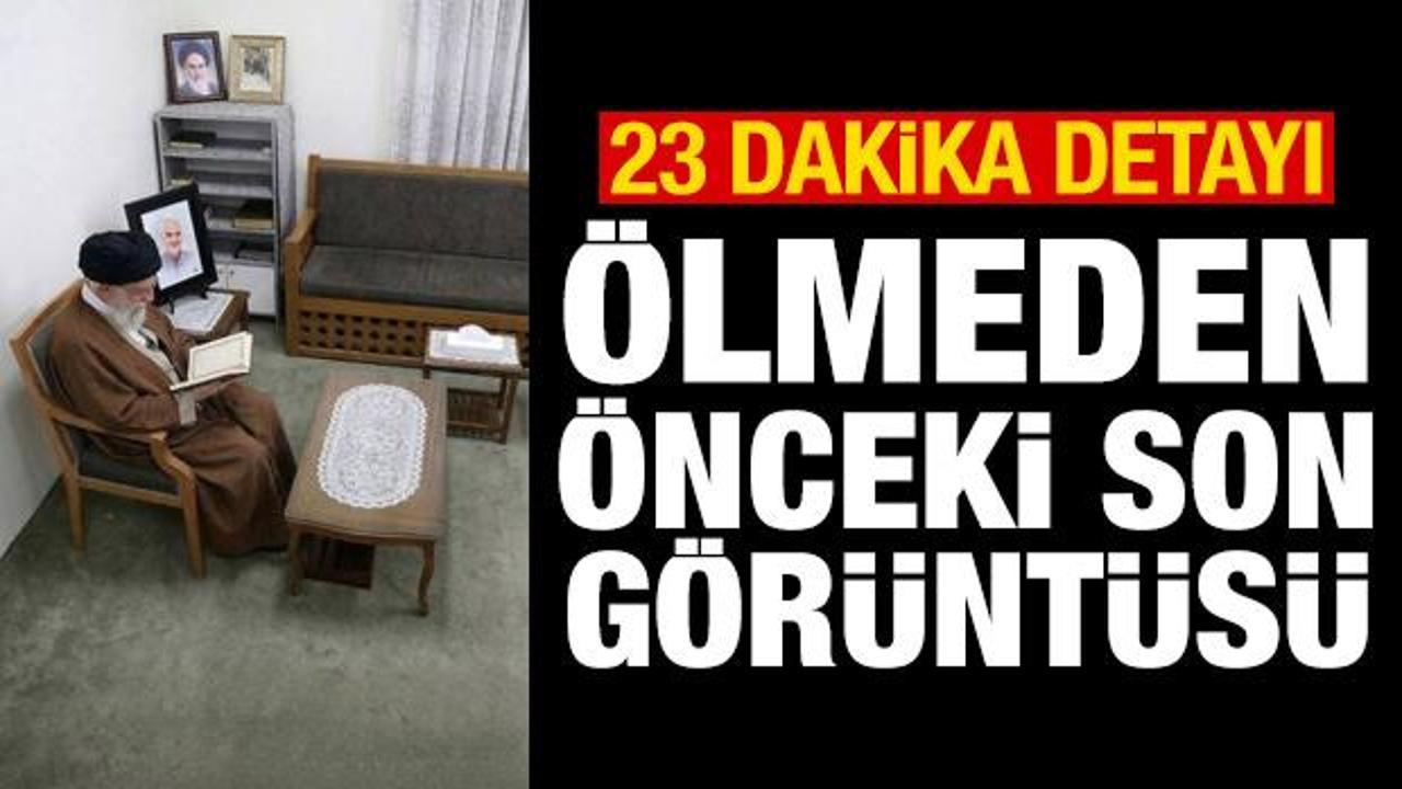 Hamaney'in ölmeden 23 dakika önceki son görüntüsü