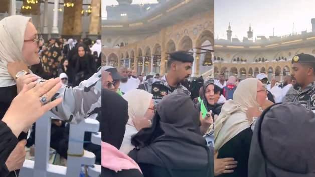 Kabe'nin örtüsünü makasla kesmeye çalışan Türk hacı gözaltına alındı!