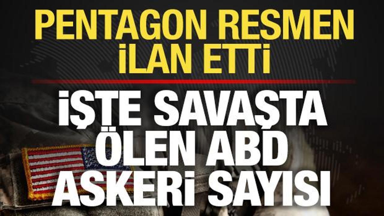 ABD resmen ilan etti! İşte savaşta ölen ve yaralanan ABD askeri sayısı