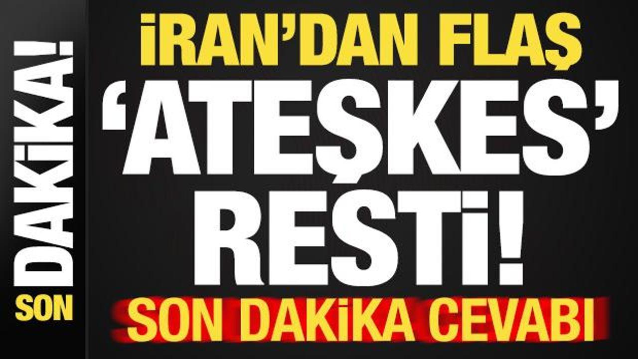 Son dakika: Tehditler hava uçuşurken bomba ateşkes sürprizi! İran'dan flaş cevap geldi...