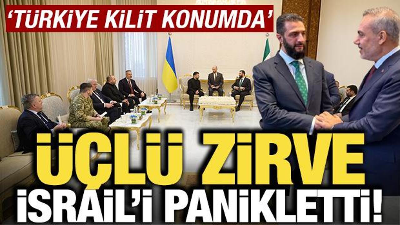 Kritik üçlü zirve İsrail'i panikletti! 'Türkiye yeni dönemin mimarı'