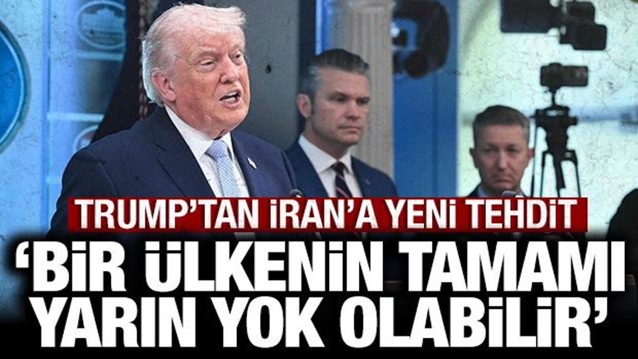 Trump, İran'a "vur emri" verecek mi? "Bir ülkenin tamamı yarın yok olabilir" sözleri!